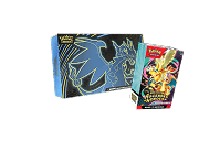 Mega Charizard X Ultra-Premium Collection beside the Ascended Heroes Booster Bundle